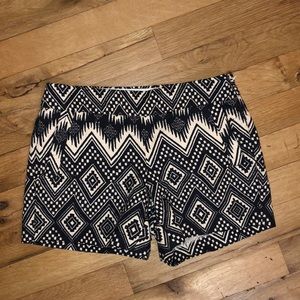J. Crew Tribal Print Shorts. Size 2.
